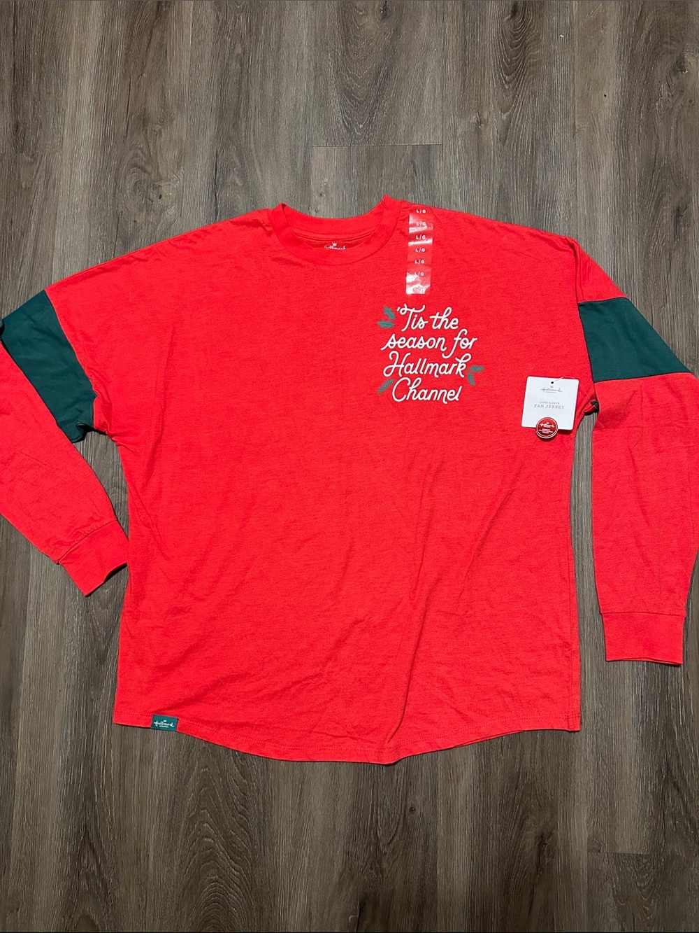 Hallmark Channel 'Tis the Season Long-Sleeve Shirt size Large